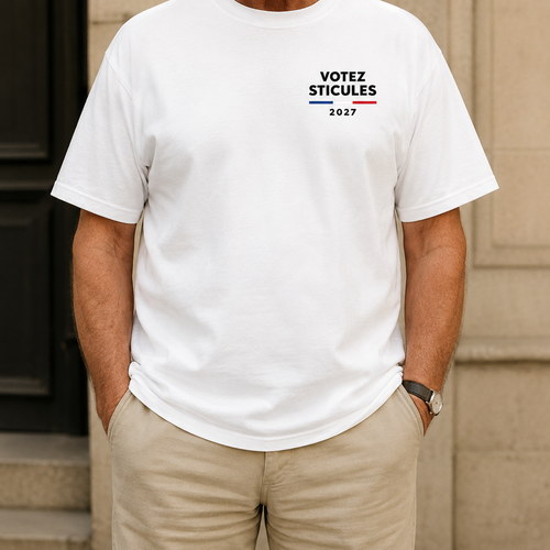 T-shirt « Votez Sticules 2027 »